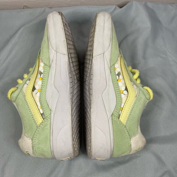 VANS Flower Patterns Womens Plain Logo Low-Top Sneakers 5.5 - Picture 6 of 8